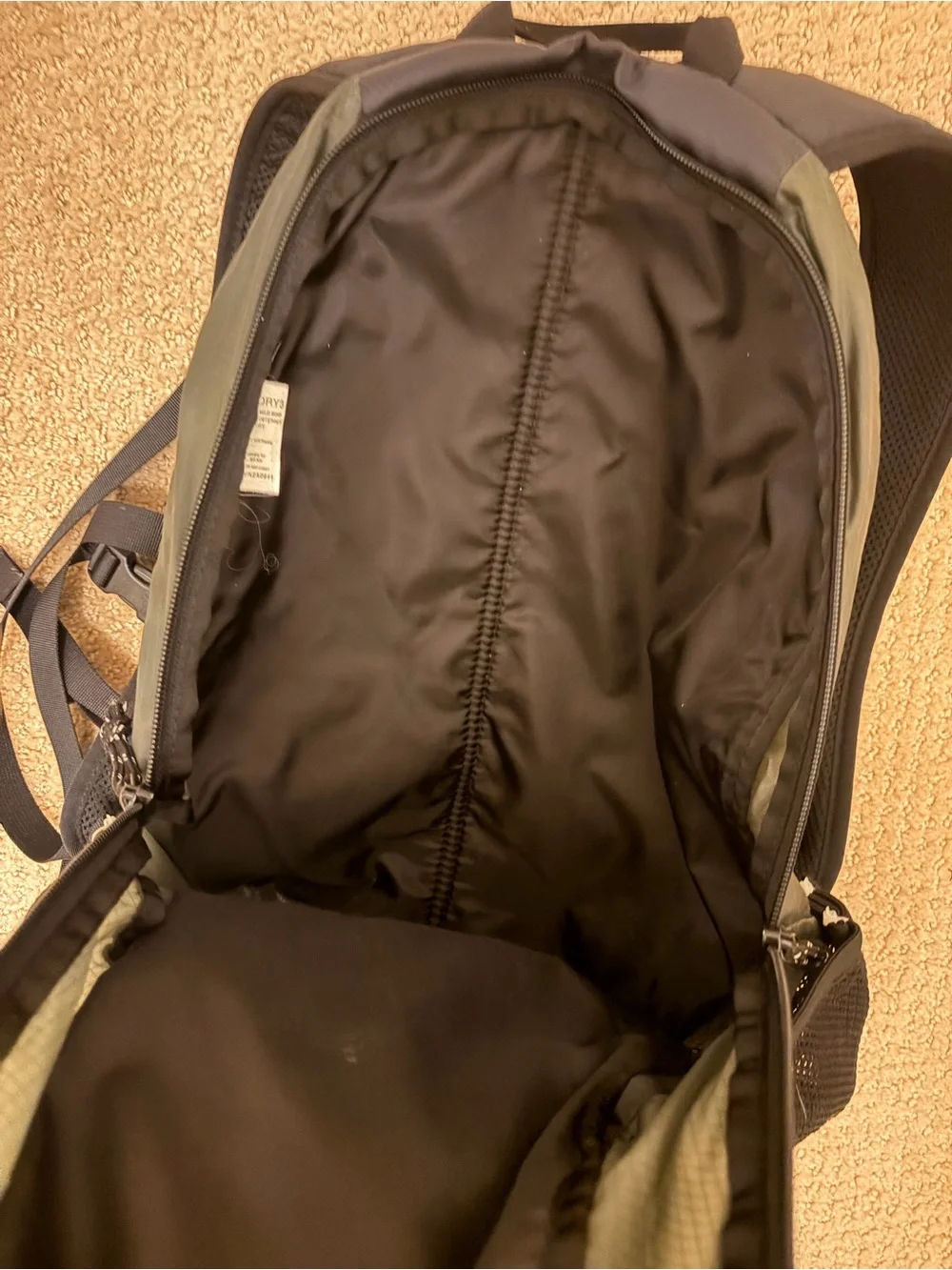 L.L. Bean Stowaway Backpack - Black/Charcoal Gray
